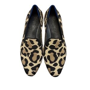 Rothy’s the almond loafers gold black slip on 8